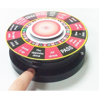 Vòng xoay may mắn uống rượu bia, DÙNG PIN đồ chơi ăn nhậu độc lạ (đường kính 14cm)