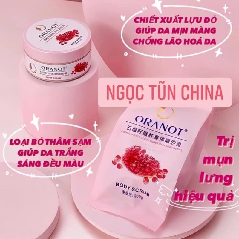 TẨY DA CHẾT LỰU ĐỎ ORANOT