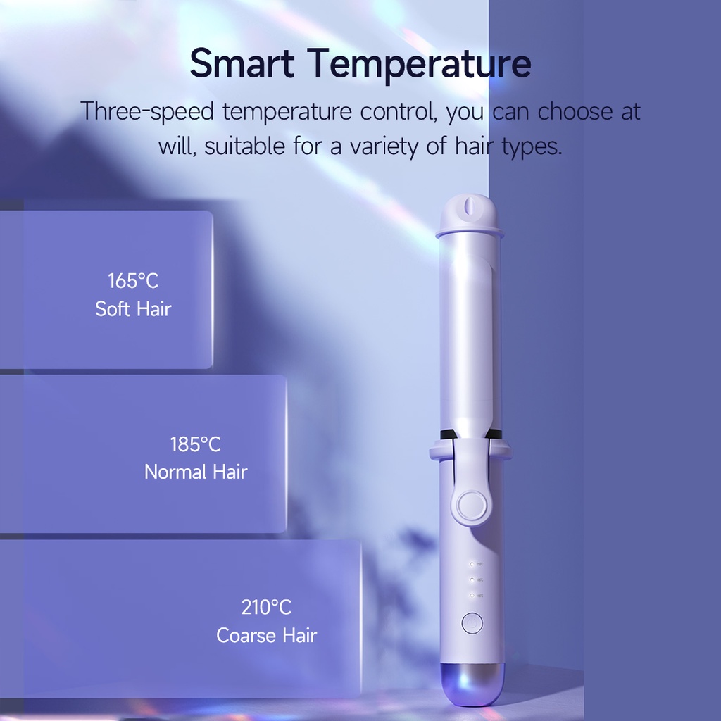 Xiaomi Youpin RIWA RB-8125 Máy uốn tóc, cỡ nhỏ, 30 mm., 3 tốc độ, kiểm soát nhiệt độ