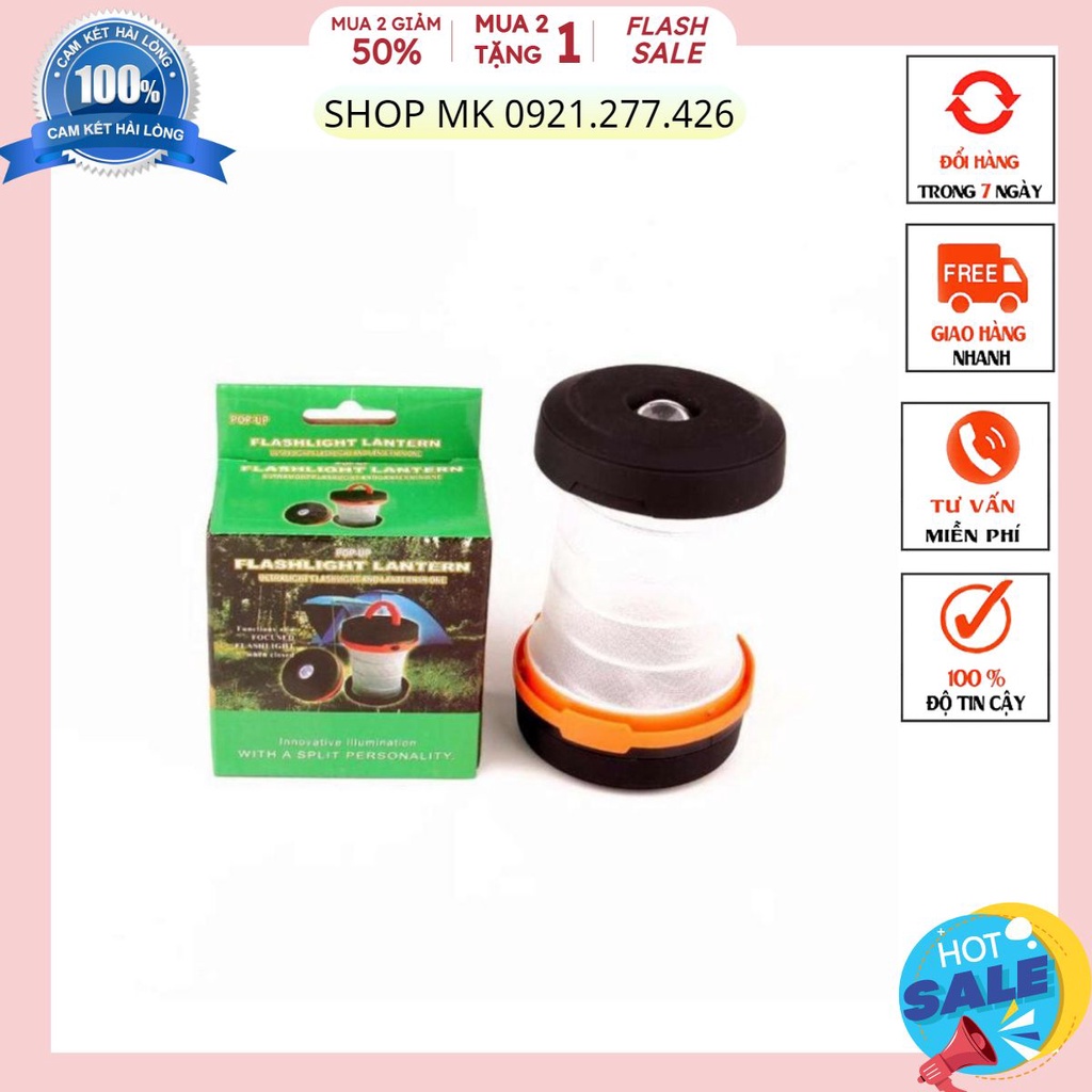 Đèn pin gấp gọn đi phượt, dã ngoại, đi rừng ban đêm Nhật Bản KJ 8817, dùng pin nhỏ gọn tiện dụng