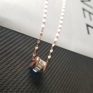 [trang sức titan] combo dây chuyền mặt trụ và lắc tay tròn