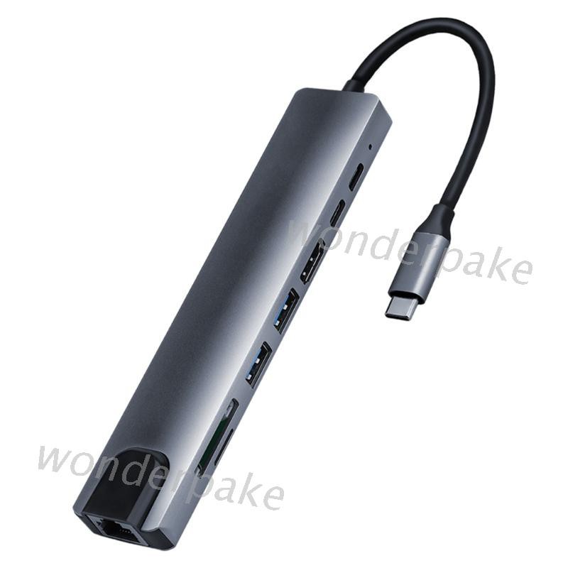 Bộ Hub Chia Cổng Usb 8 Trong 1 Cho Máy Tính