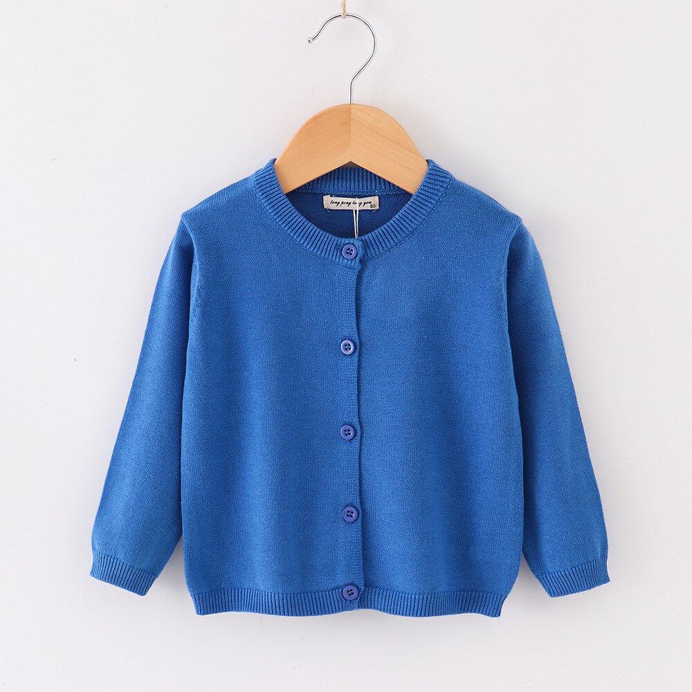 Áo Khoác Cardigan Dệt Kim Thời Trang Xuân Thu Cho Bé