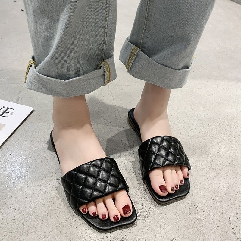 Big Size 34-42 Dép Sandal Nữ XIELUAIZTA Mũi Vuông Thời Trang Hàn Quốc