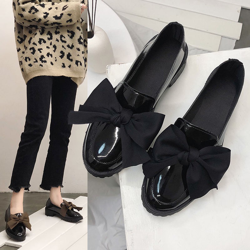 Giày Da Đế Bằng Thời Trang Thanh Lịch Cho Nữ | BigBuy360 - bigbuy360.vn