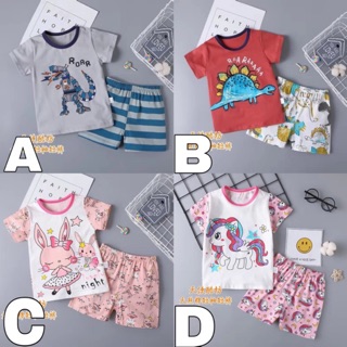 Bộ cotton xuất Hàn cộc tay