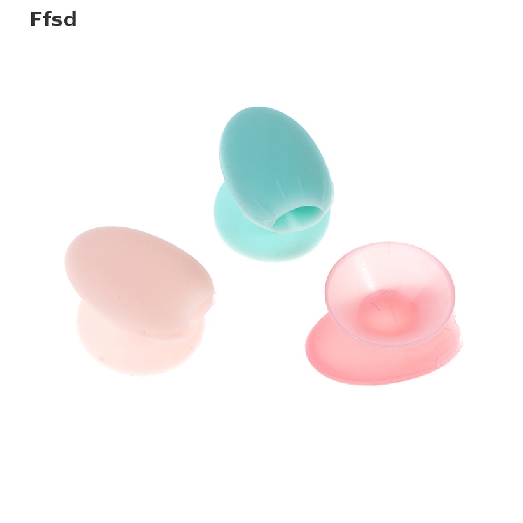{Ffsd} Bộ 5 Vỏ Bọc Silicon Bảo Vệ Cọ Trang Điểm Môi * Bán Chạy