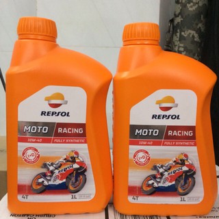 Combo 2 chai nhớt tổng hợp Repsol Racing 10W40 1L tổng hợp - Nhập 100% Tây Ban Nha