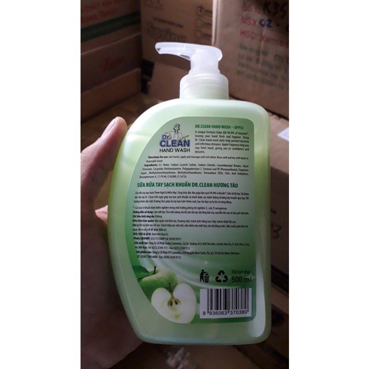 Sữa Rửa Tay Sạch Khuẩn DR.CLEAN 500ML