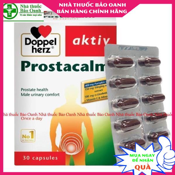 Prostacalm Aktiv Hỗ trợ giảm u xơ tiền liệt tuyến - Chính hãng Doppelherz Aktiv từ Đức, giảm tiểu đêm