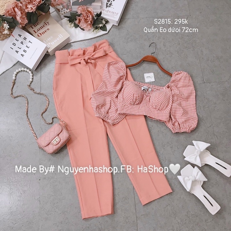 BIGSIZE Set áo caro quần baggy bigsize 50-90kg