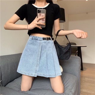 Chân váy jeans kèm hình thật (order)
