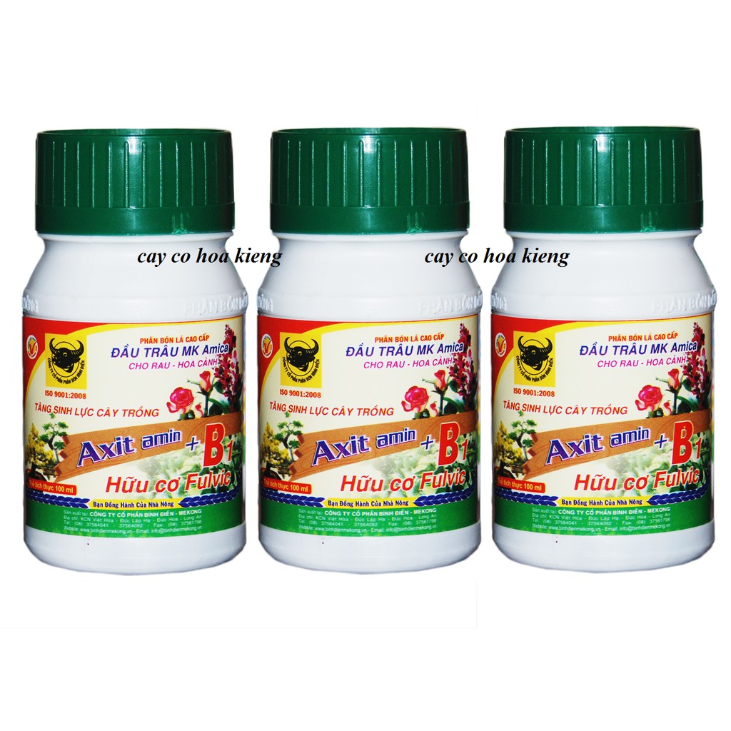 Bộ 3 chai B1 axit amin công thức siêu ra rễ 100ml