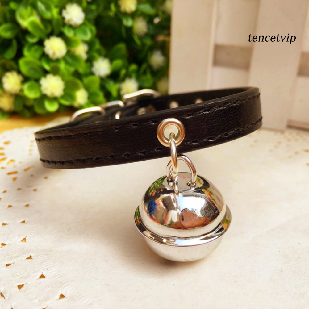 Vòng Cổ Giả Da Đính Chuông Phong Cách Giáng Sinh Cho Thú Cưng