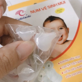 Núm silicon vệ sinh mũi, rửa mũi cho bé & bơm xilanh 10ml 20ml