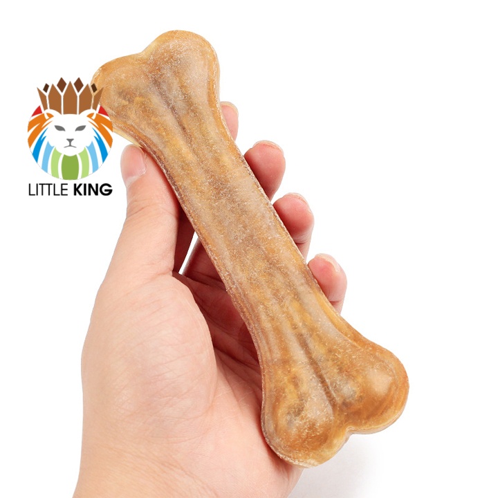 Xương da bò cho chó gặm kích cỡ 20cm giúp làm sạch răng, răng chắc khỏe Little King pet shop