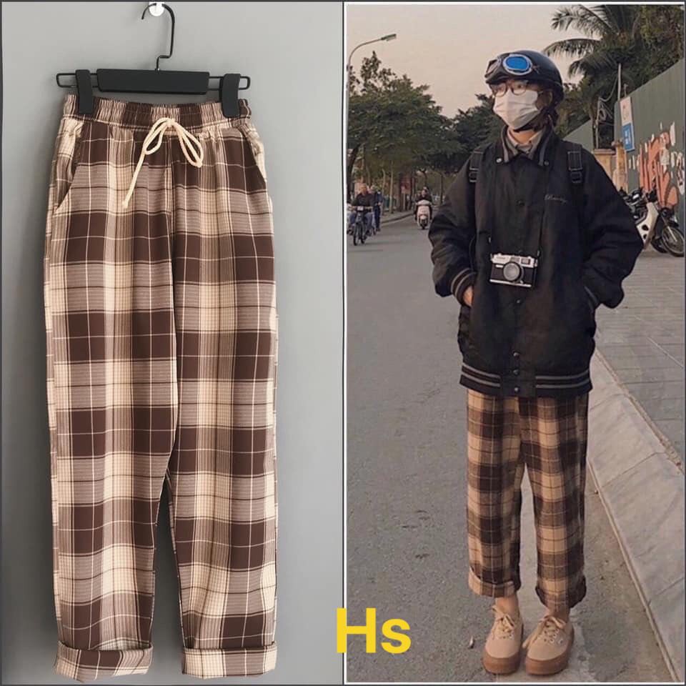 [FREESHIP ĐƠN TỪ 50K] Quần kẻ ống suông HSU0320