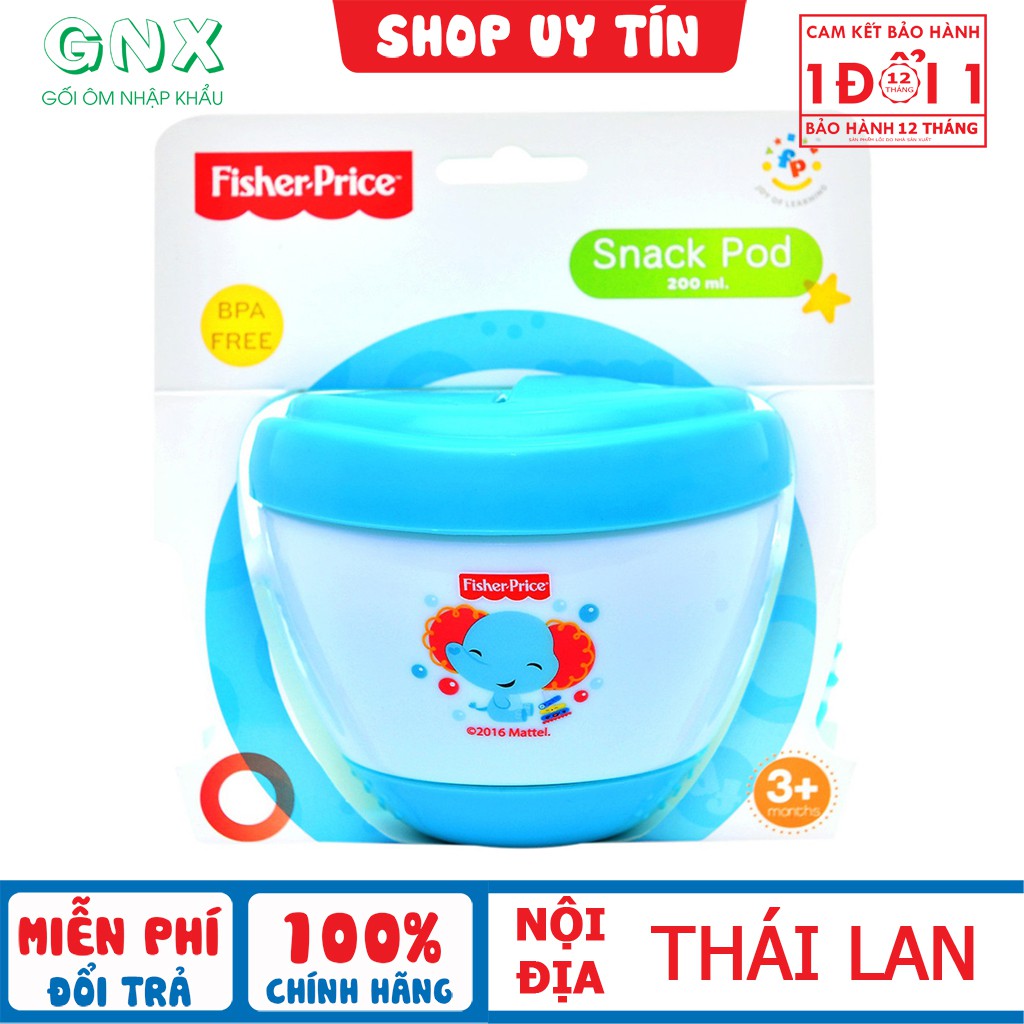 Cốc đựng đồ snack chống đỗ Fisher Price 210ml FP29 cốc ăn dặm nội địa Thái Lan