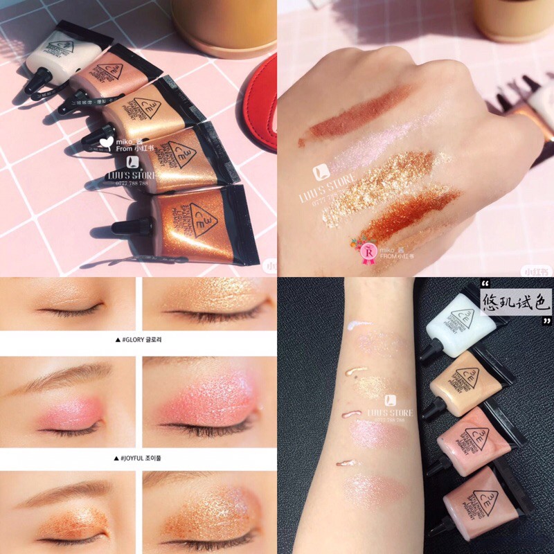 Nhũ Mắt 3CE Sparkling Liquid Pigment