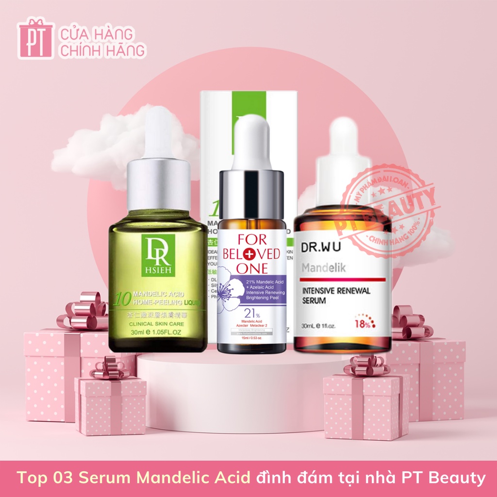 Top 3 Serum Tái Tạo Da Mandelik Acid