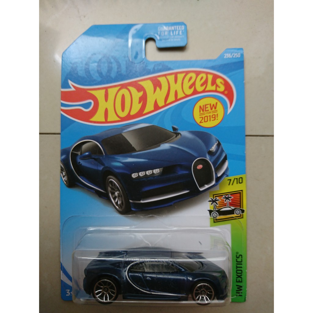 Xe Hotwheesl Bugatti Chiron (Màu Xanh)