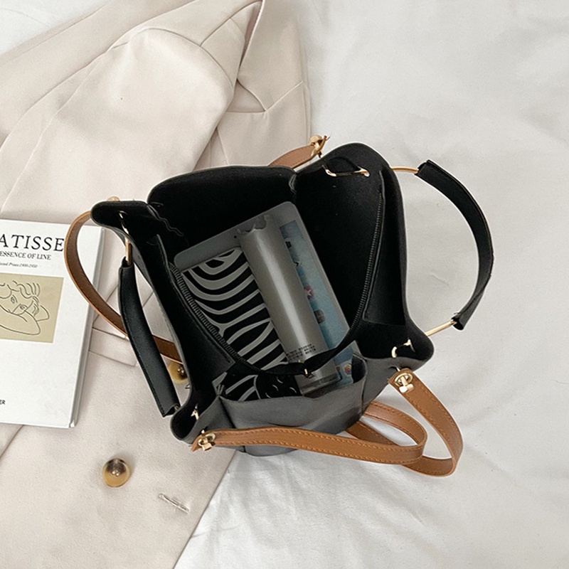 IELGY Túi Đeo Vai Cỡ Lớn Nhiều Màu Sắc Tùy Chọn Phong Cách Hàn Quốc Thời Trang Cho Nữ