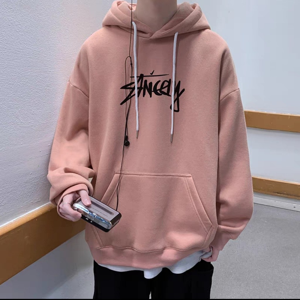 Áo Hoodie Nỉ Ancely Unisex ❤ Áo Nỉ Tay Dài Nam Nữ Dáng Rộng PM10