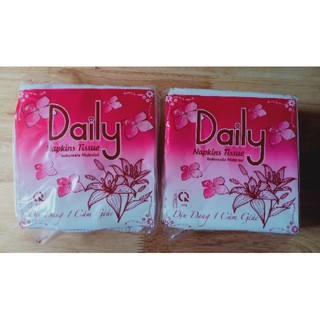[Sale70%] Khăn giấy ăn Daily bịch 100 tờ