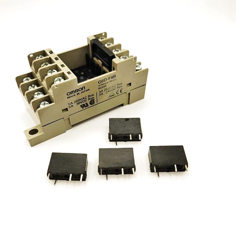 G6D-F4B TERMINAL RELAY DC24V OMRON Tình trạng cũ có thể được sử dụng với tất cả các mẫu.