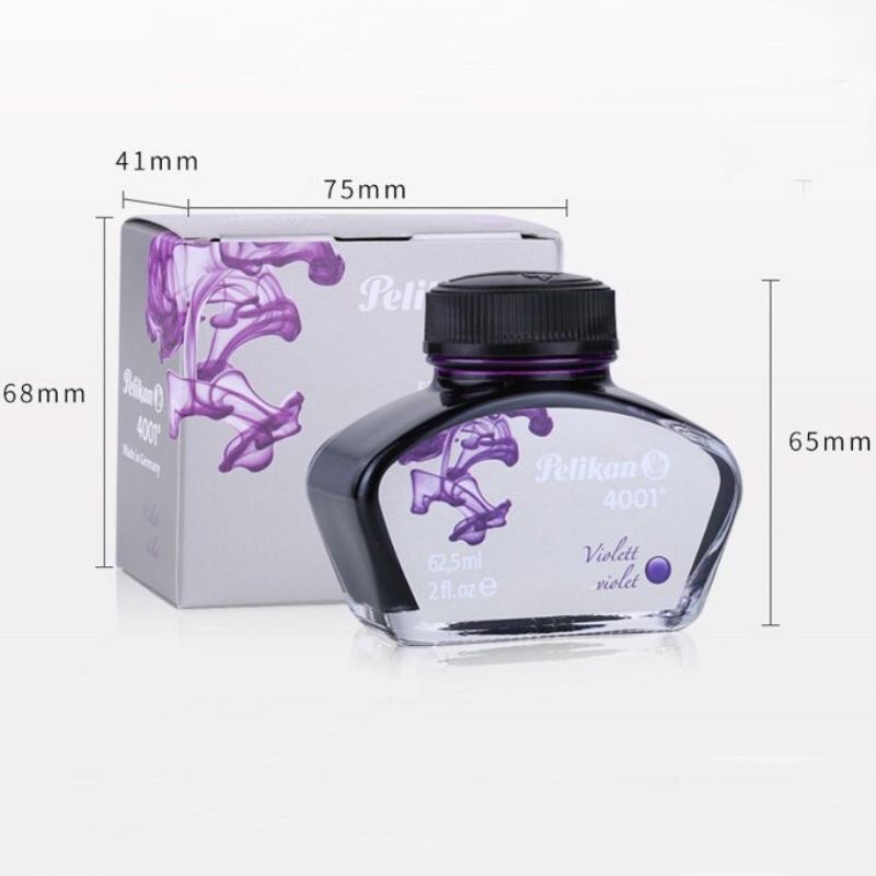 Mực Pelikan Đức 4001 lọ 62,5ml_Mực bút máy luyện viết chữ đẹp cho học sinh, giáo viên