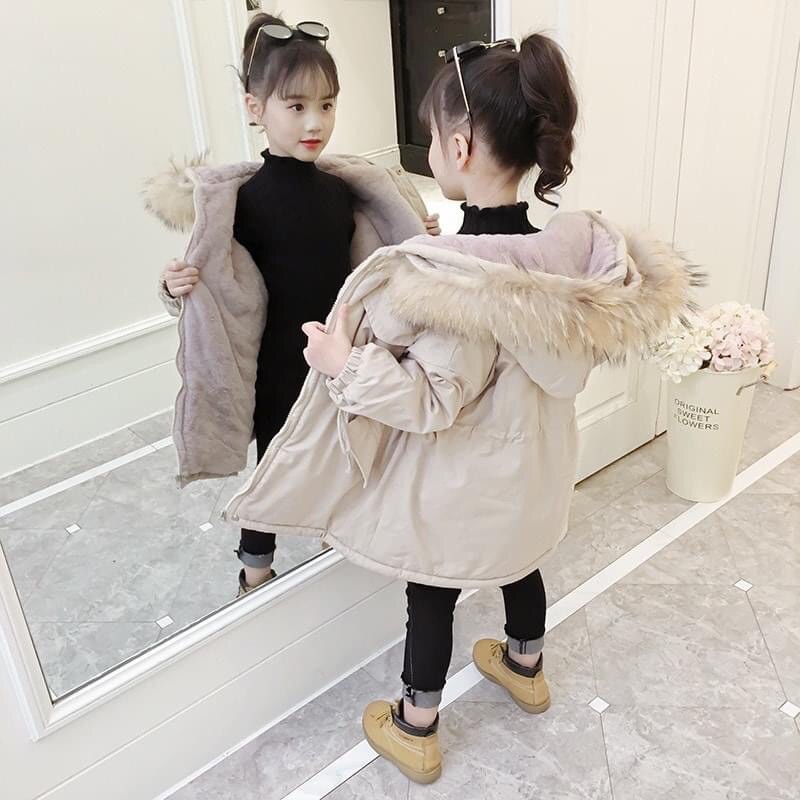 Áo Parka lót lông Quảng châu cho bé từ 15 đến 33kg-21A076