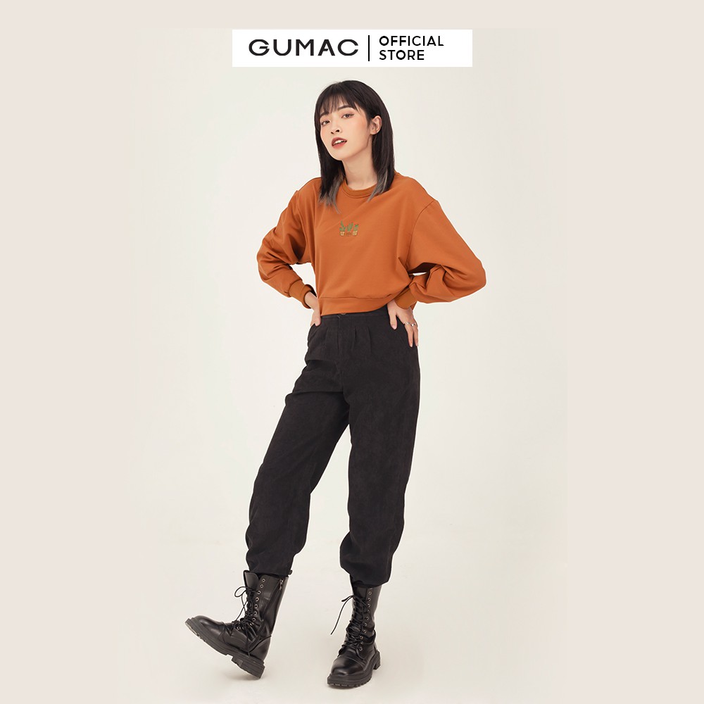 Áo thun croptop nữ tay dài GUMAC đủ màu, phong cách cá tính, ATB313 | WebRaoVat - webraovat.net.vn