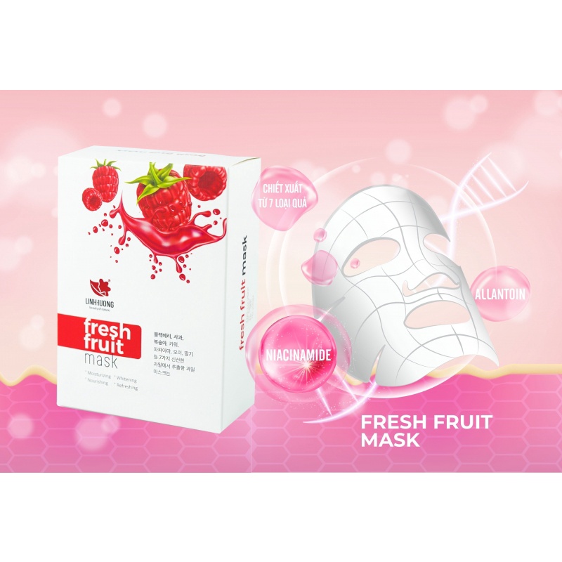 Mặt nạ hoa quả Fresh Fruit Mask Linh Hương dưỡng ẩm, sáng da, bổ sung Vitamin và khoáng chất cho da