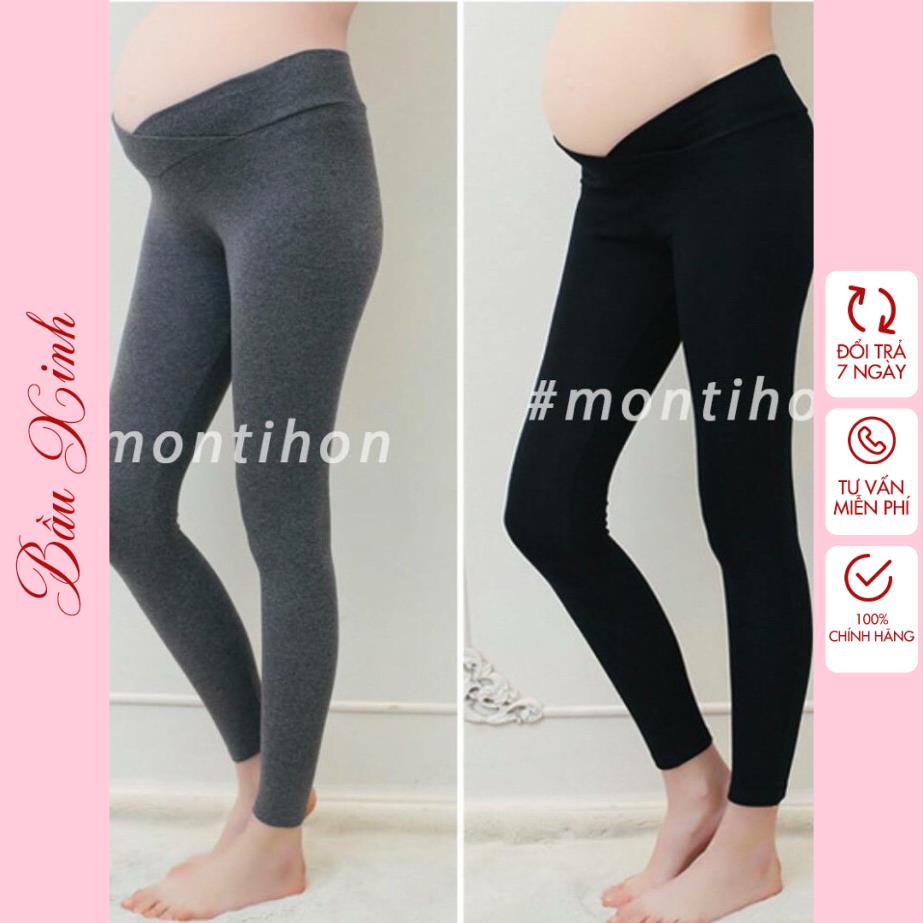 Quần Bầu Cạp Chéo Co Dãn Thoải Mái - Tiện lợi An Toàn Cho mẹ - Tổng kho đồ bầu