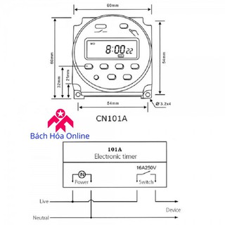 Công tắc hẹn giờ lập trình điện tử CN101A