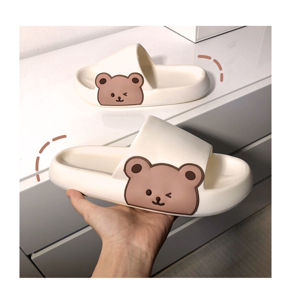 Dép Sandal Đế Dày Chống Trượt Họa Tiết Hoạt Hình Dễ Thương Thời Trang Mùa Hè Cho Nữ