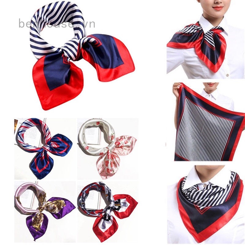 Khăn choàng vải satin đa chức năng dành cho nữ