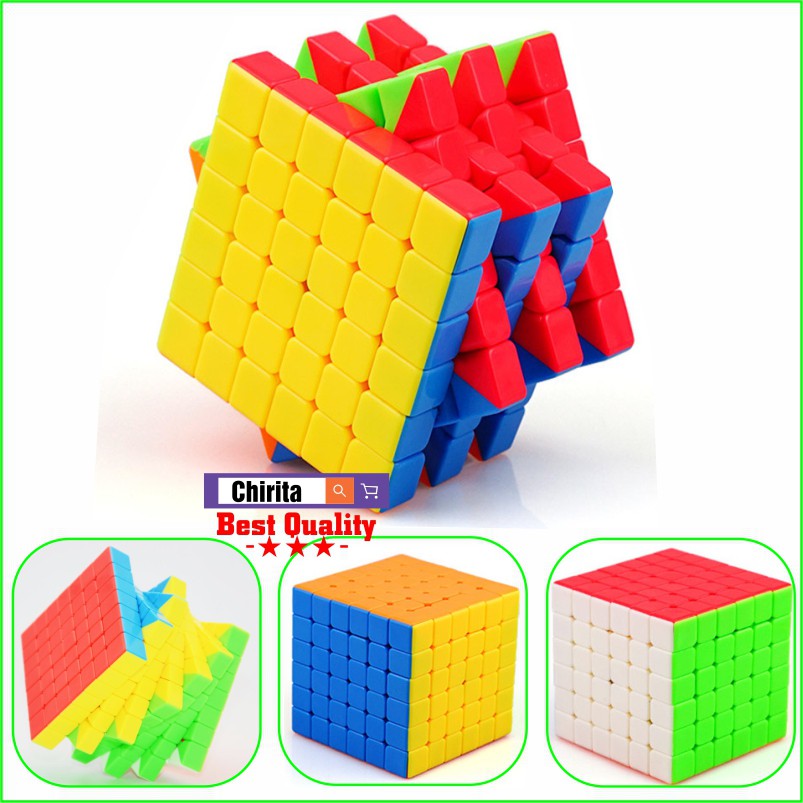 Combo 3 Rubik - Rubik 5x5 + 6x6 Không viền + 7x7 Không Viền - CAO CẤP