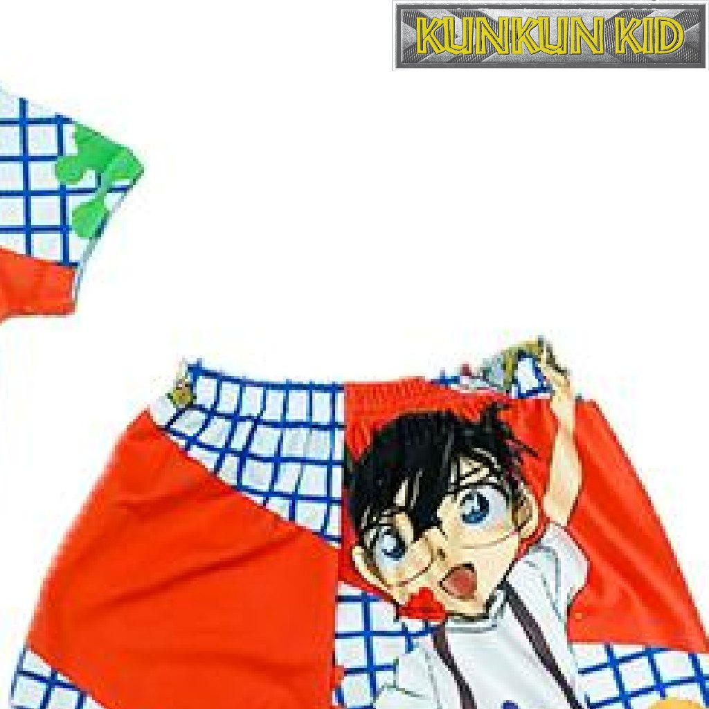 Set quần áo bé trai thun lạnh in 3d hình thám tử lừng danh conan Kunkun Kid TP117 size đại từ 10-60kg