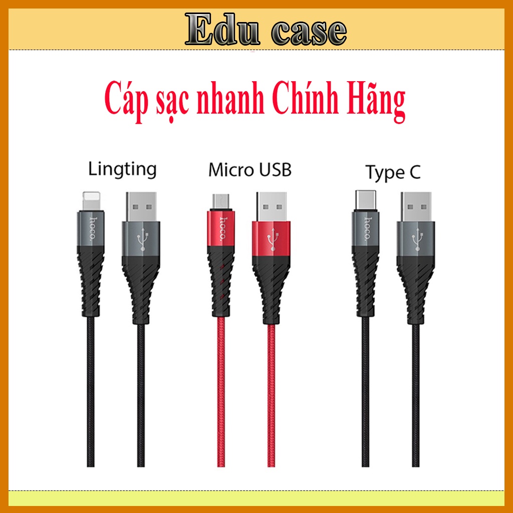 Dây Sạc nhanh Hoco X38 ( Type C-- Micro USB ) (5V-2.4A) Dài 1M-BH 12 Tháng