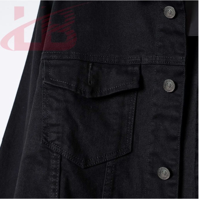 Áo khoác kaki jean unisex nam nữ mang được, thiết kế đơn giản, dễ mix mọi trang phục, áo khoác cao cấp LB1990store | BigBuy360 - bigbuy360.vn