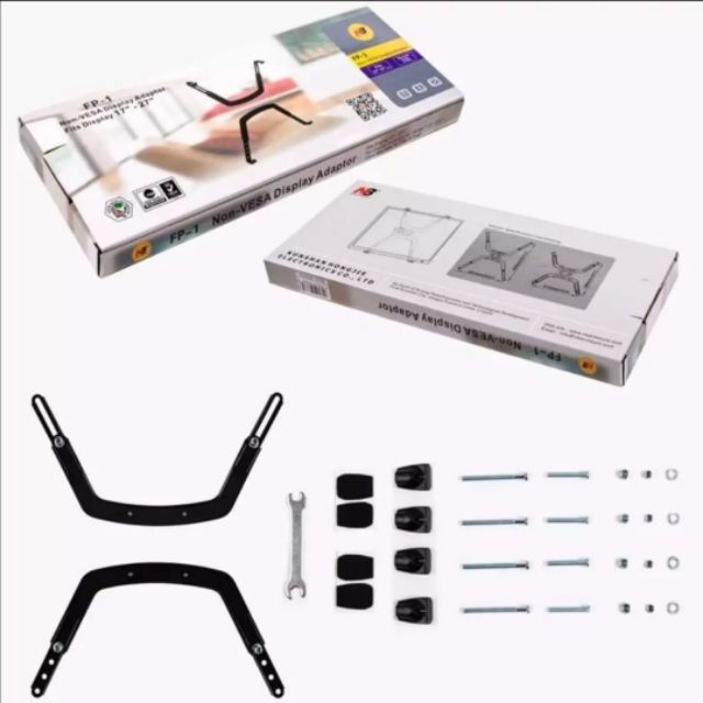 Kẹp màn hình 17-27 inch cho màn hình không thiết kế treo tường FP1