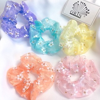 🌼 đồ cột tóc lưới hoa cúc cute 🌼