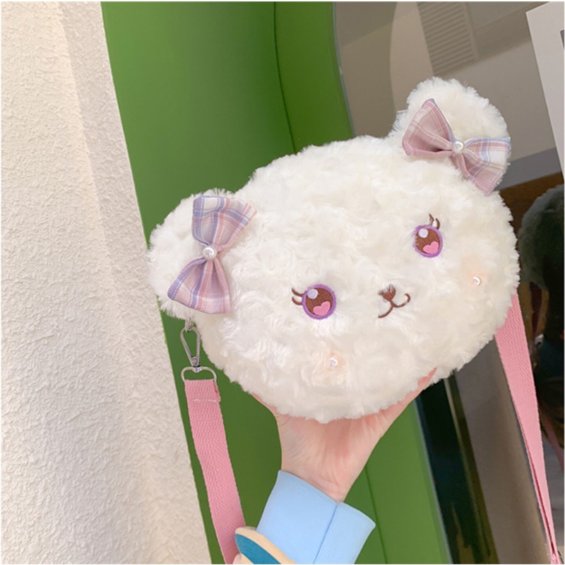 Túi Đeo Chéo Đựng Điện Thoại Mềm Mại Họa Tiết Hoạt Hình Phong Cách Lolita Nhật Bản