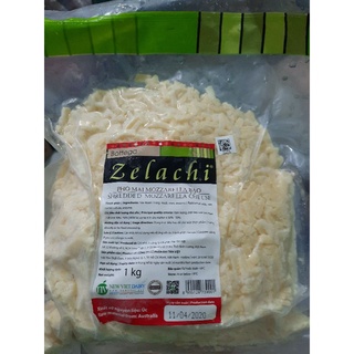 Phô mai bào mozzarella zelachi túi 1kg
