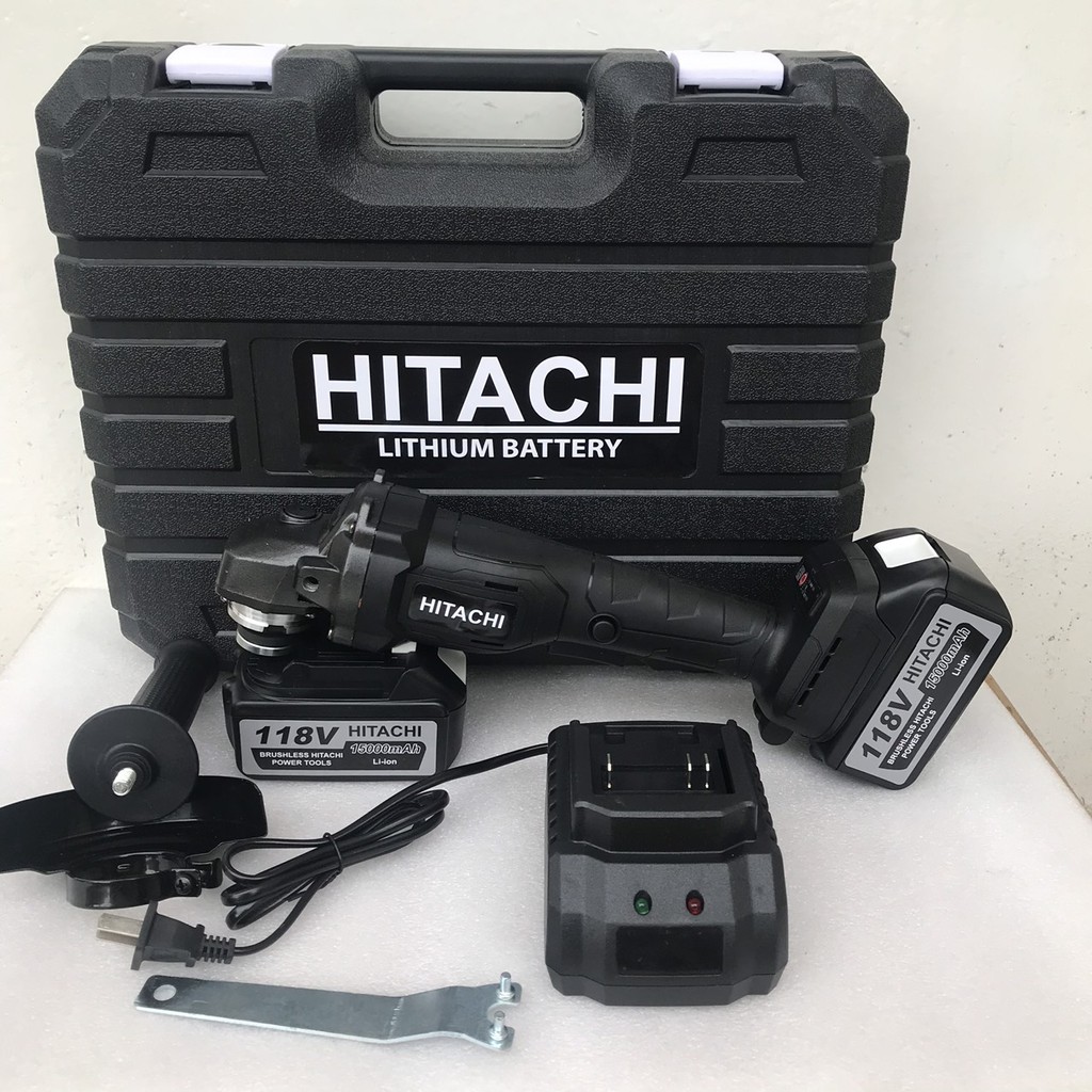 Máy mài máy cắt dùng pin hitachi, động cơ day đồng 100%   bộ sản phẩm 3 trong 1 kèm lưỡi  cưa  xích