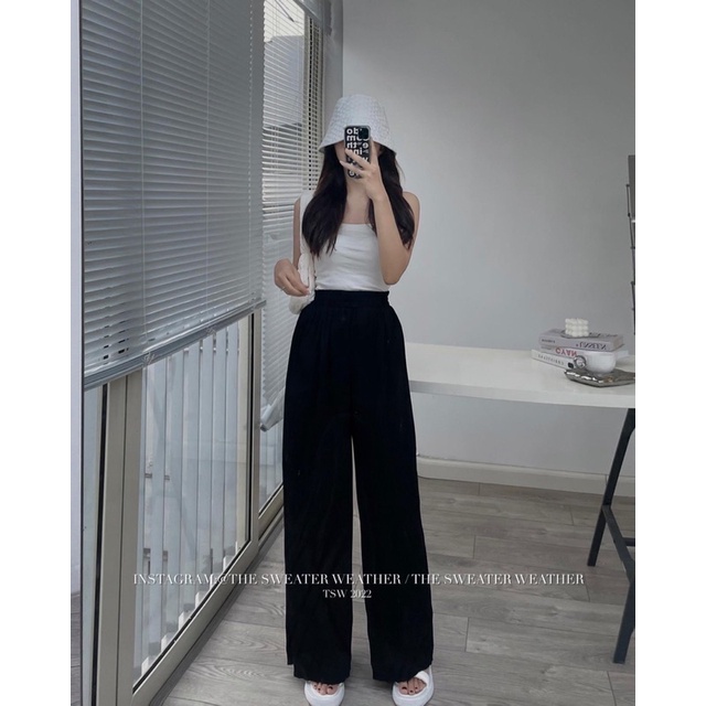 QUẦN ỐNG RỘNG NHÚN SÓNG CẠP CHUN QORNSC