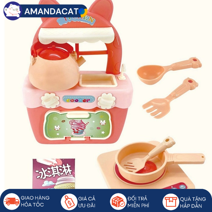 [Hàng sẵn] Mô Hình Đồ Chơi Nhà Bếp Dành Cho Bé Và Mẹ - Màu Giao Ngẫu Nhiên