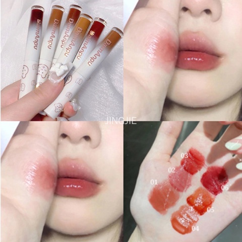 Set 3 thỏi son bóng vỏ hình chú gấu nhỏ