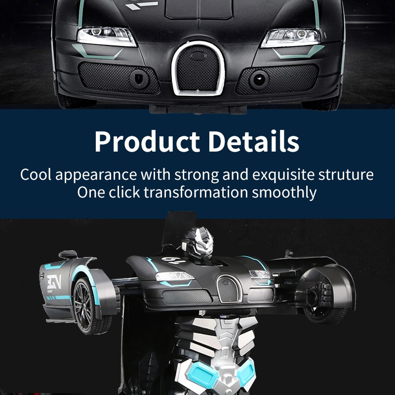Robot biến hình điều khiển từ xa HDY đồ chơi biến hình thành người máy dành cho bé
